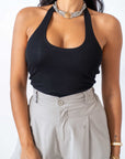 Top Crop Black