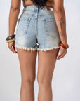 Shorts In Light Denim