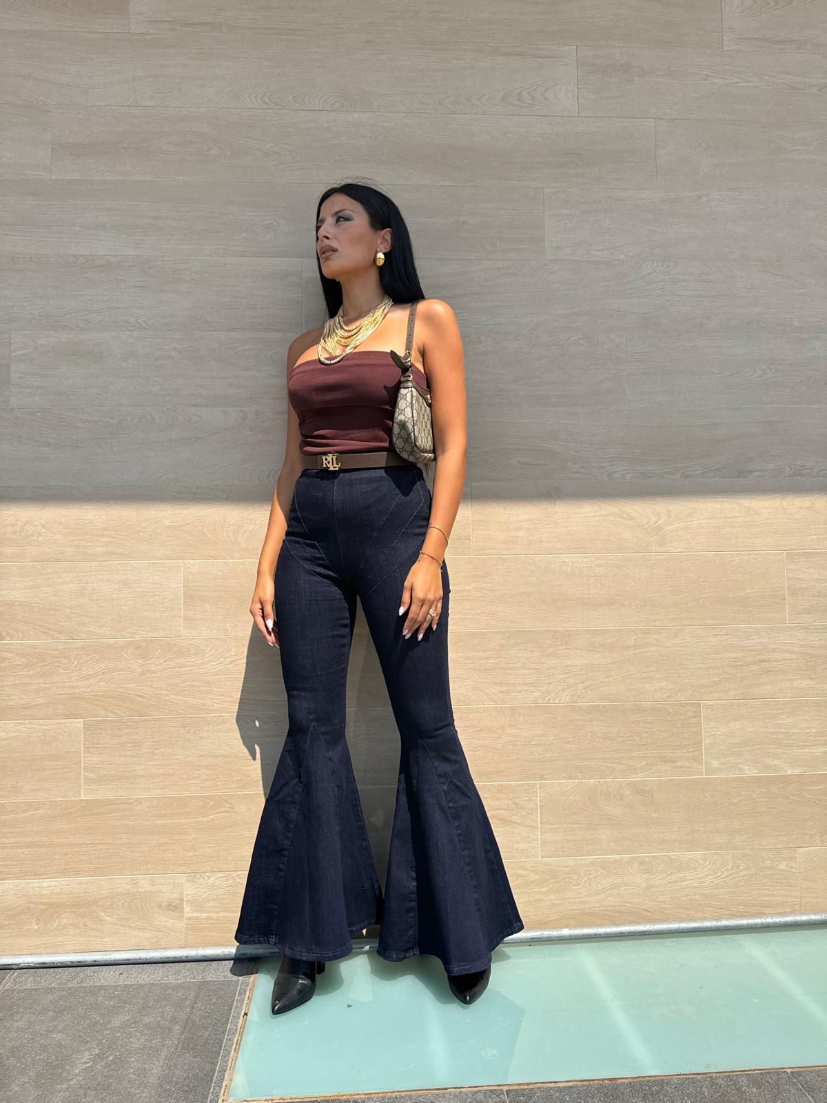 Top A Fascia In Maglia