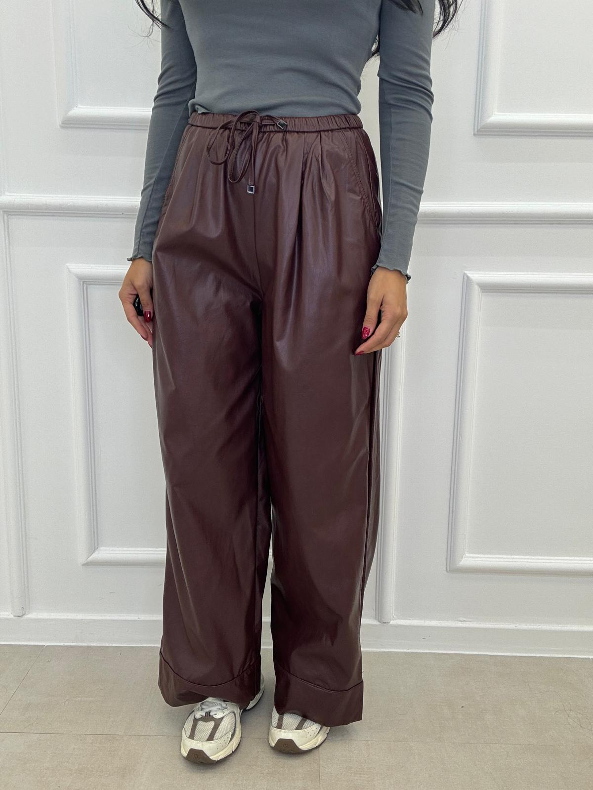 Pantalone Palazzo In Ecopelle