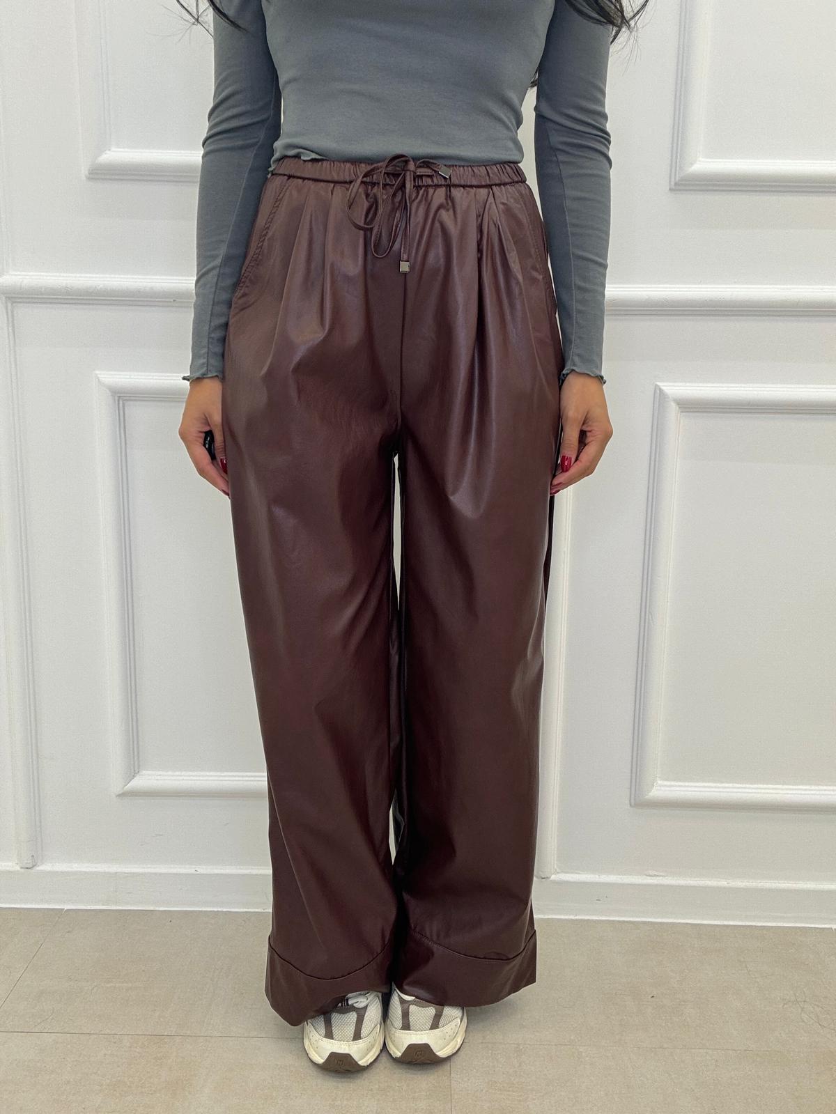 Pantalone Palazzo In Ecopelle