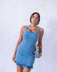 Mini Dress In Denim