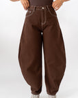 Jeans Balloon Brown