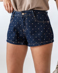 Shorts Denim Con Pois
