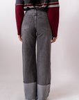 Jeans Wide Baggy Grigio - Stylish Moda