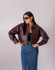 Chiodo Crop Bordeaux