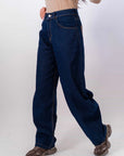 Jeans Con Tasche Marroni Lavaggio Zero - Stylish Moda