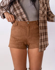 Shorts Eco Camoscio Camel