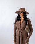 Dress Lungo Con Fusciacca In Vita