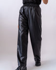 Pantalone In Ecopelle Black