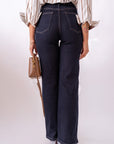 Jeans Wide Leg Denim Blu