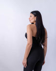 Jumpsuite Woman In Black - Stylish Moda