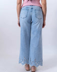 Jeans Dettagli In Pizzo