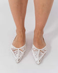 Ballerina Slingback White - Stylish Moda