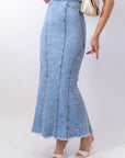 Longuette In Denim - Stylish Moda