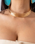 Collana Girocollo Rigida Gold - Stylish Moda