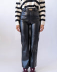 Pantalone Ecopelle Black
