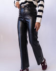Pantalone Ecopelle Black