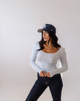 Maglia Crop Scollo Rotondo