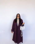 Cappotto Lungo Borgogna