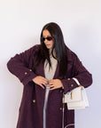 Cappotto Lungo Borgogna