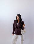 Blazer Borgogna
