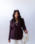 Blazer Borgogna