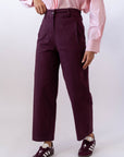 Pantalone Slouchy Bordeaux