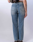 Jeans Wide Leg Con Cintura