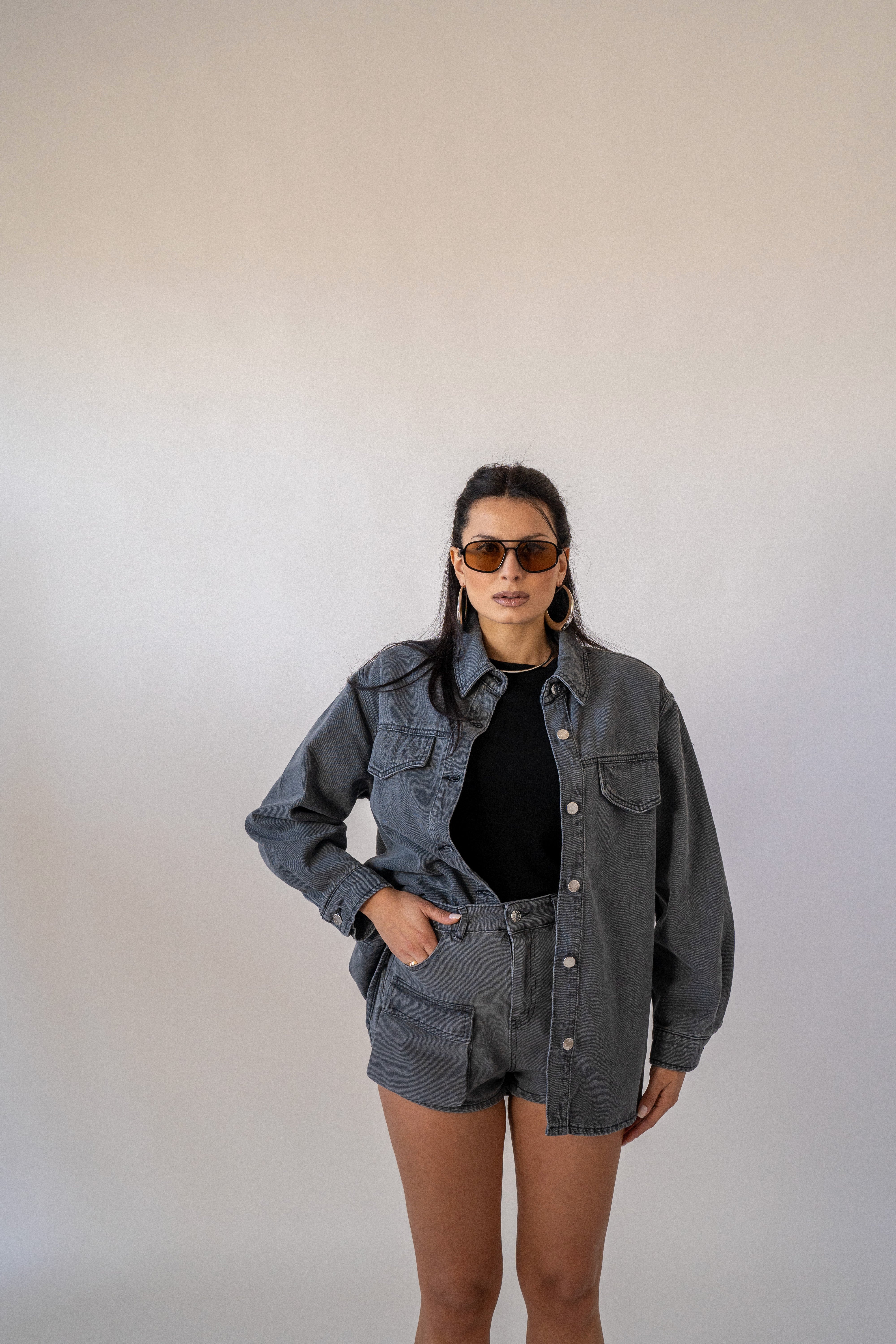Camicia Denim Grey