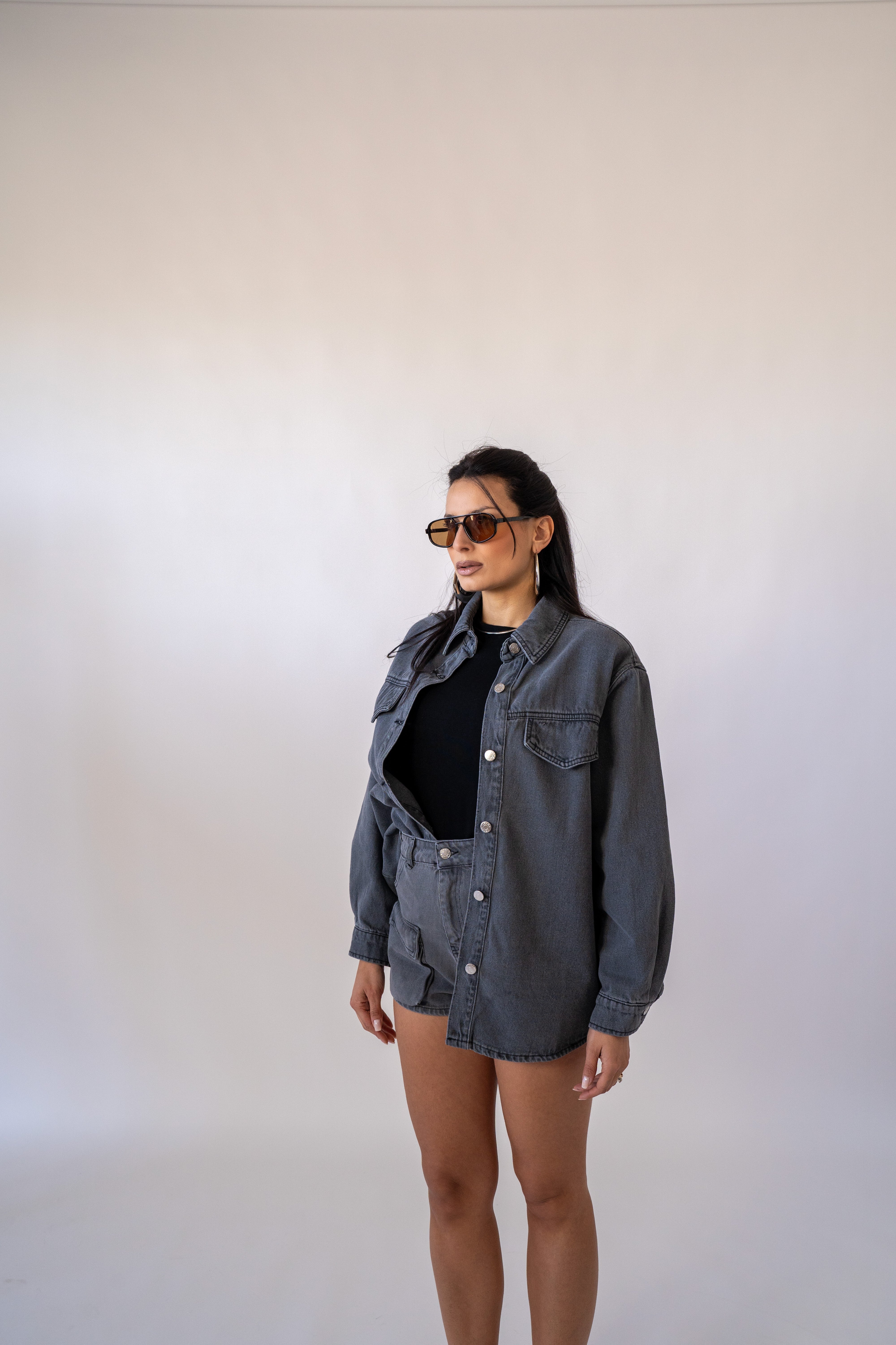 Camicia Denim Grey