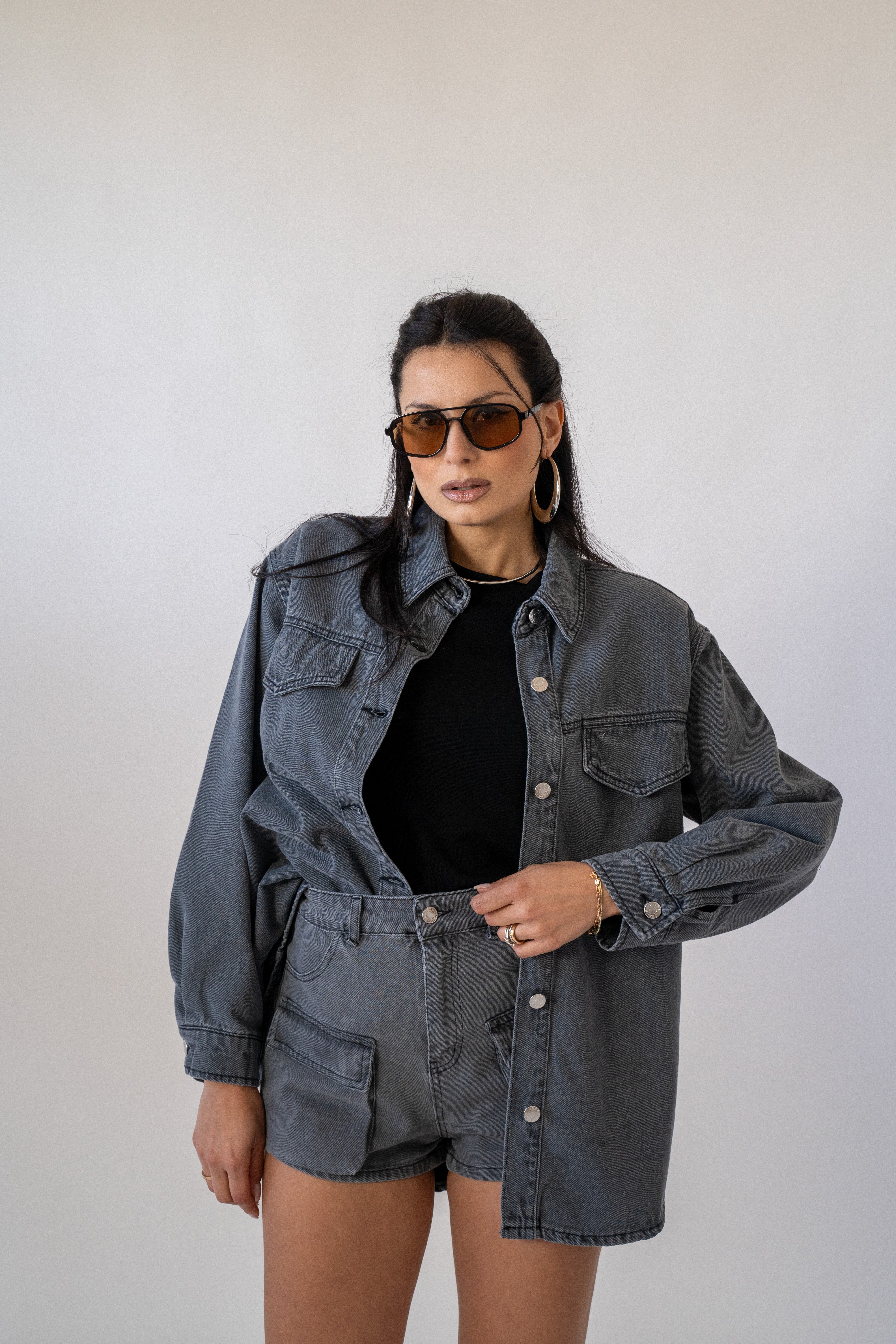Camicia Denim Grey