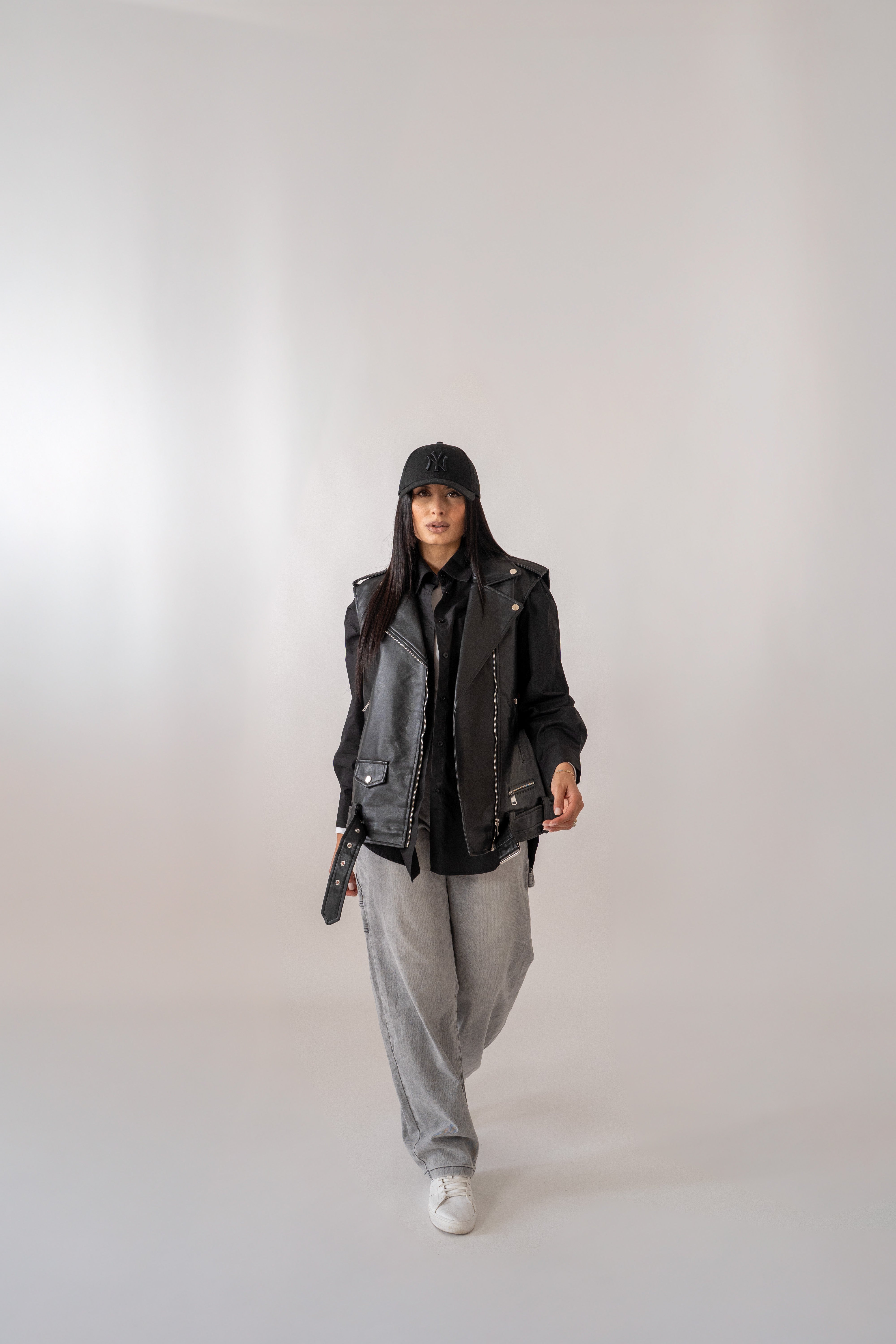 Gilet In Ecopelle Doppiopetto