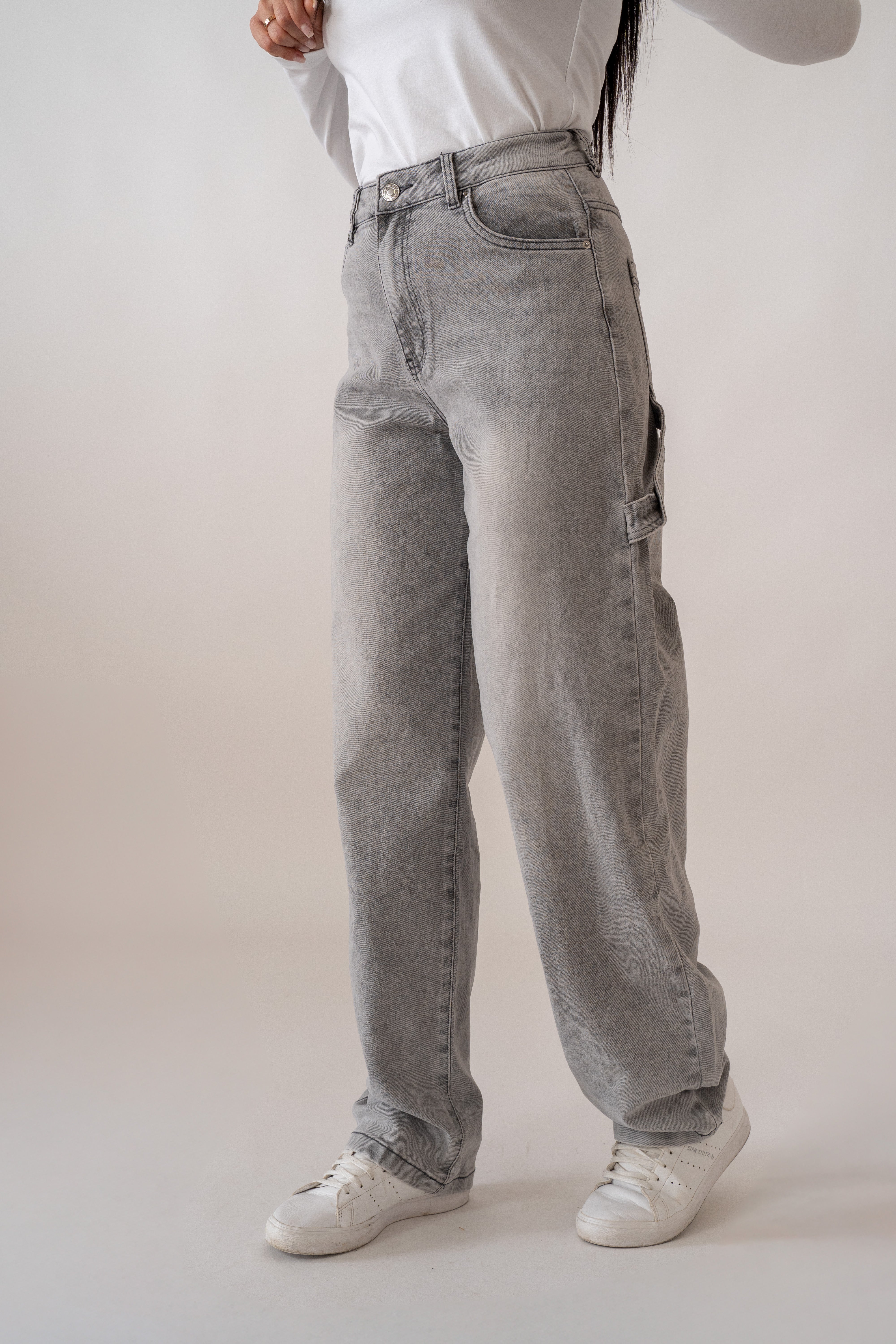 Jeans Wide Ballon Grey