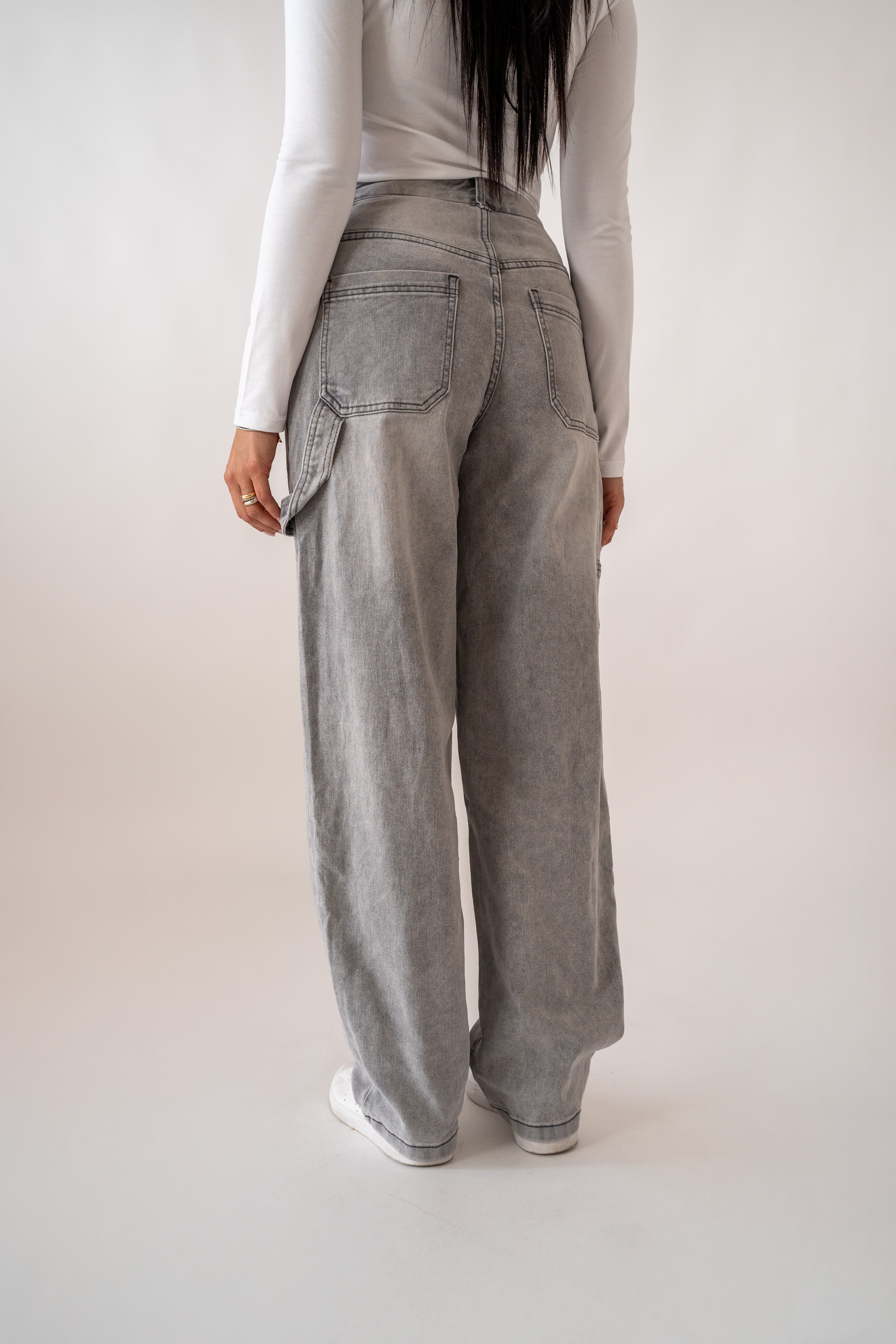 Jeans Wide Ballon Grey