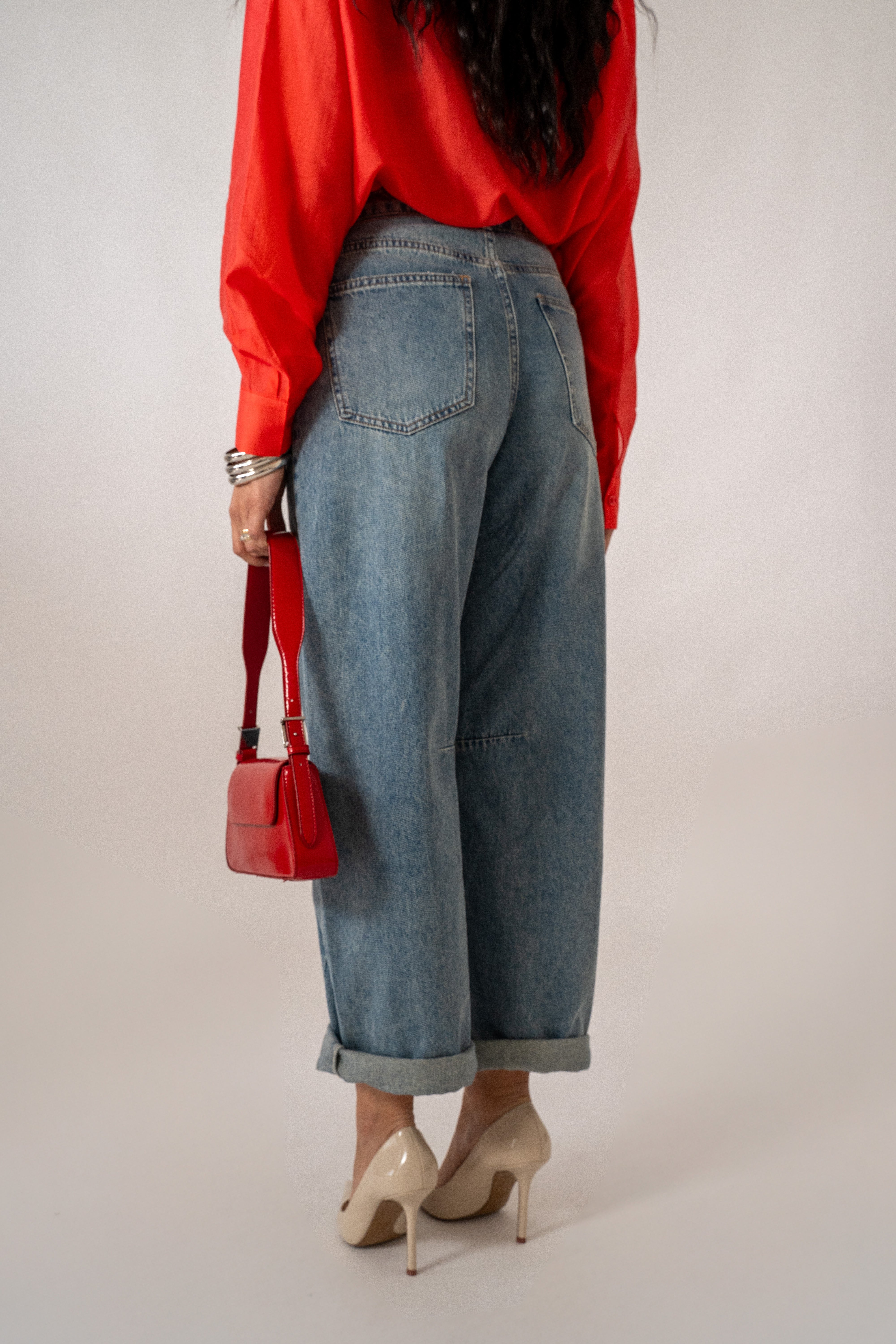 Jeans Baggy Denim Chiaro