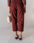 Jeans Slouchy Bordeaux