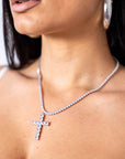 Collana Croce E Strass
