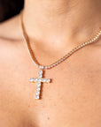 Collana Croce E Strass