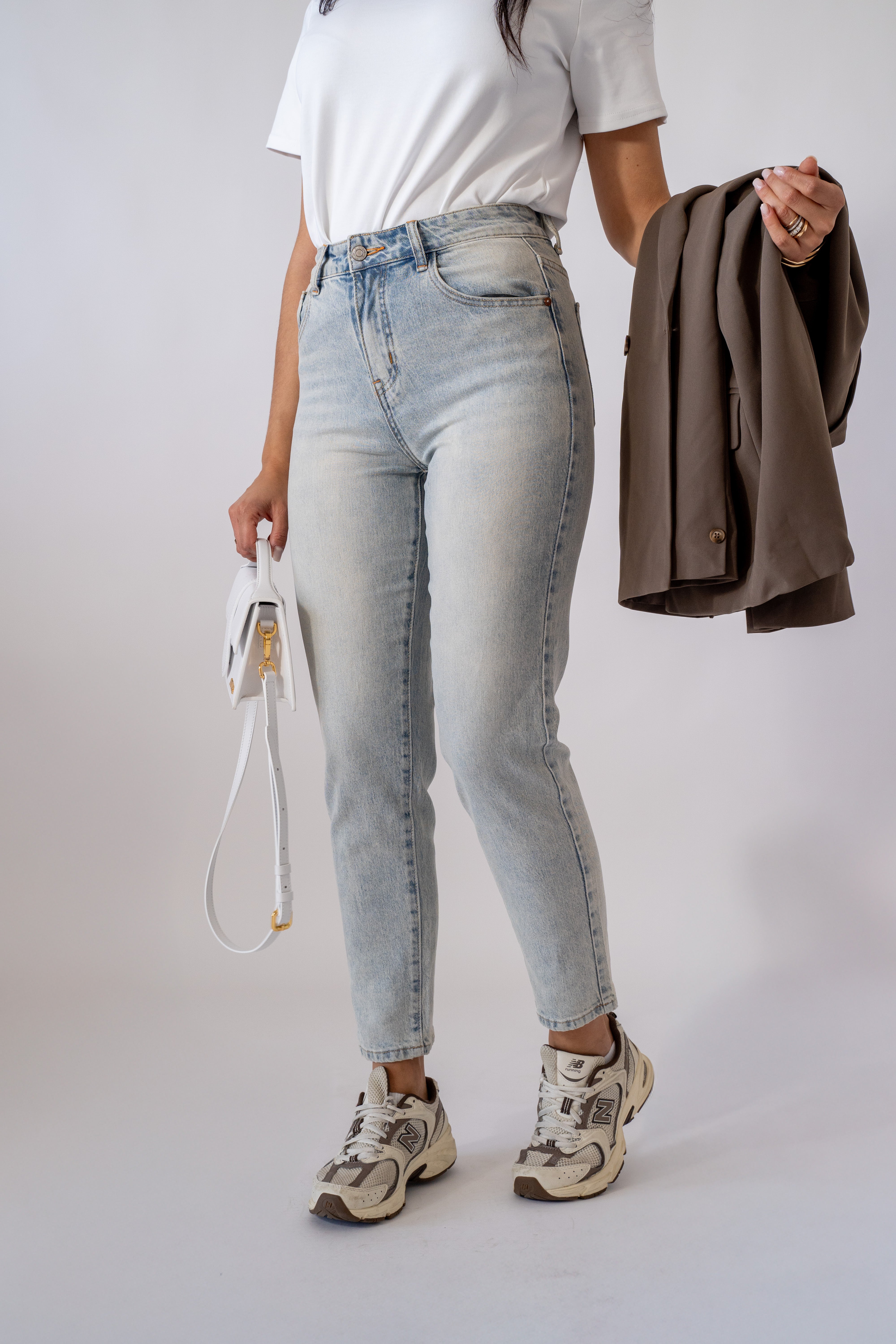 Jeans Mom Denim Chiaro