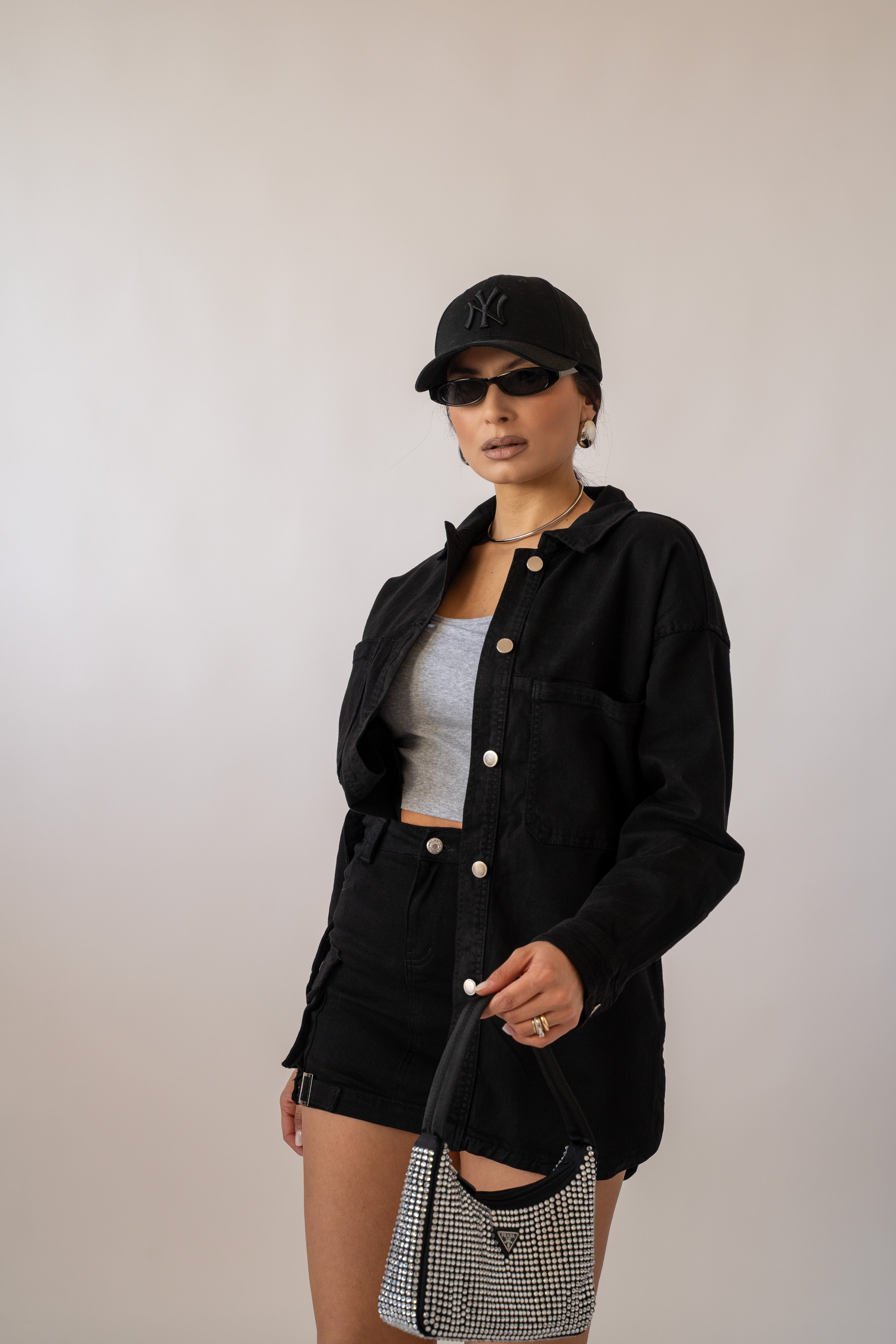 Camicia Denim Black
