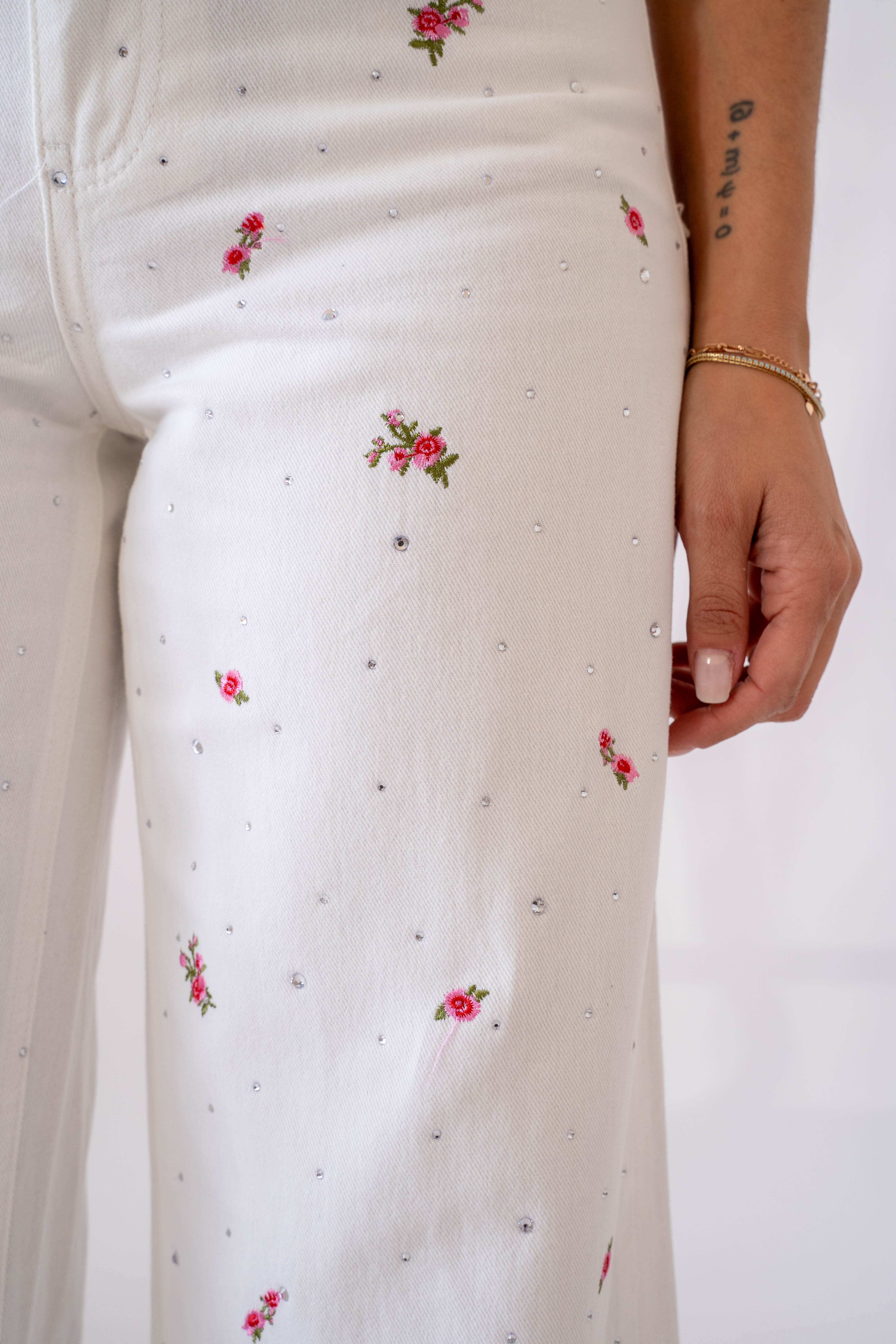 Jeans Palazzo Flowers