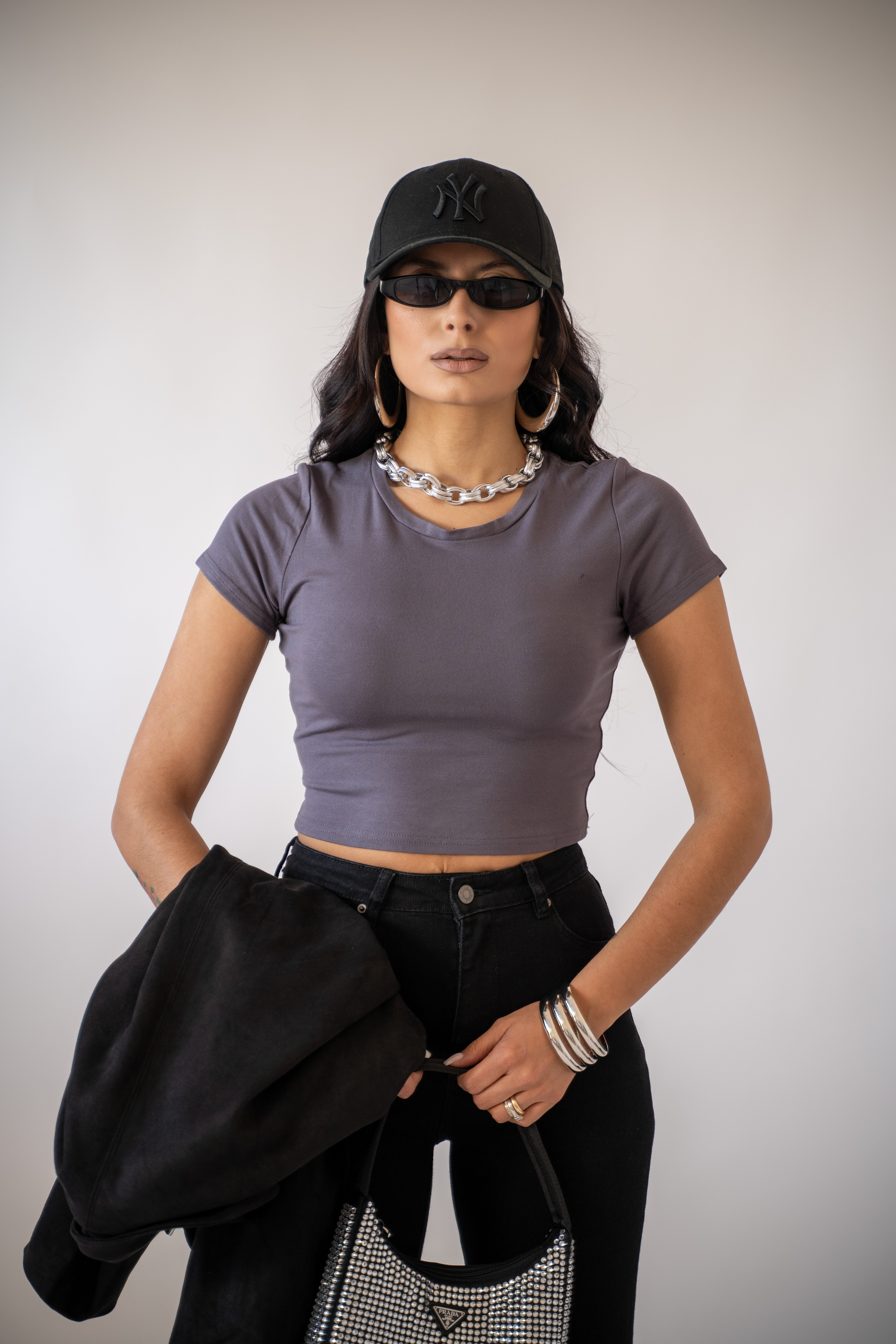 Maglia Crop Basic