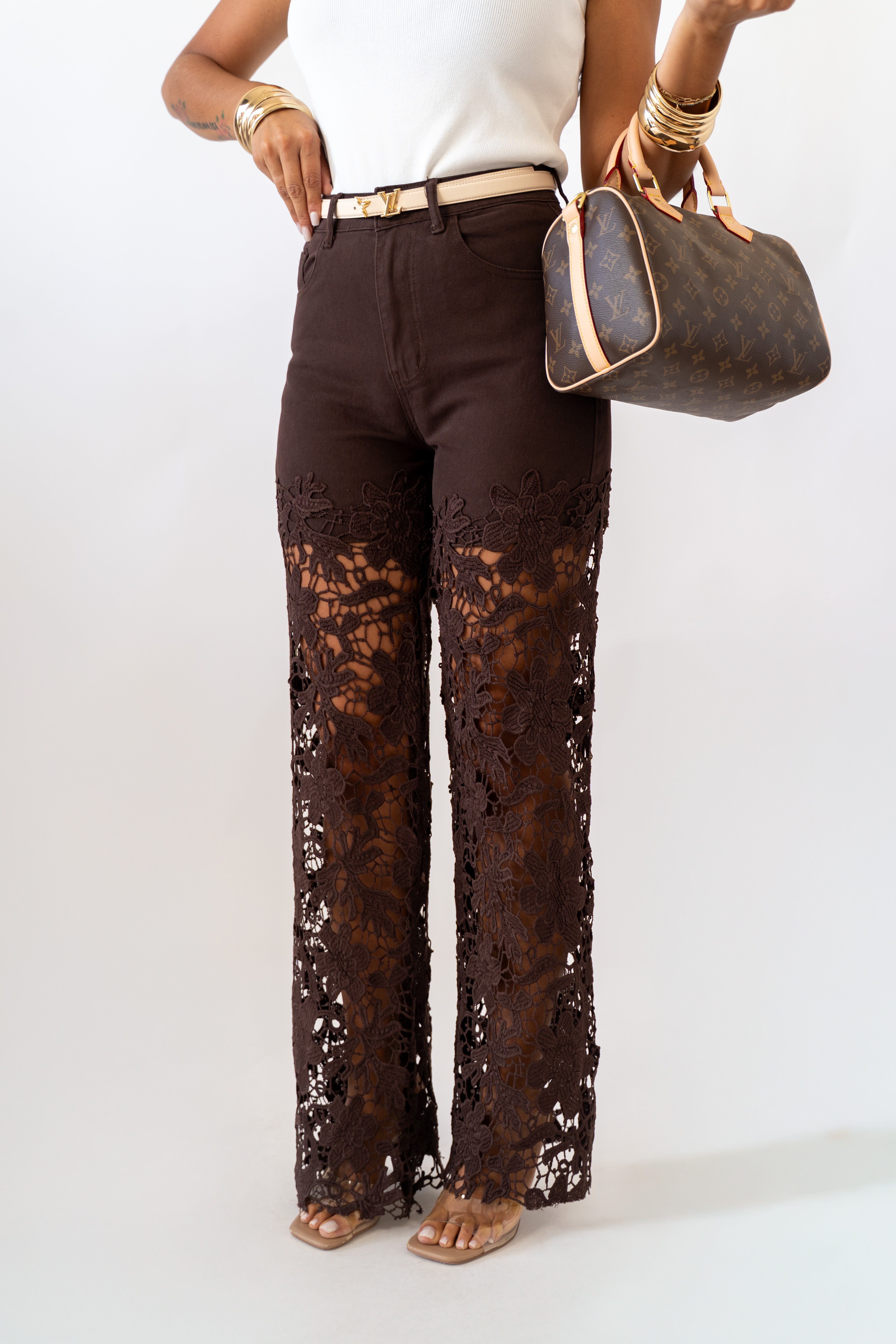 Jeans Pizzo Macramè