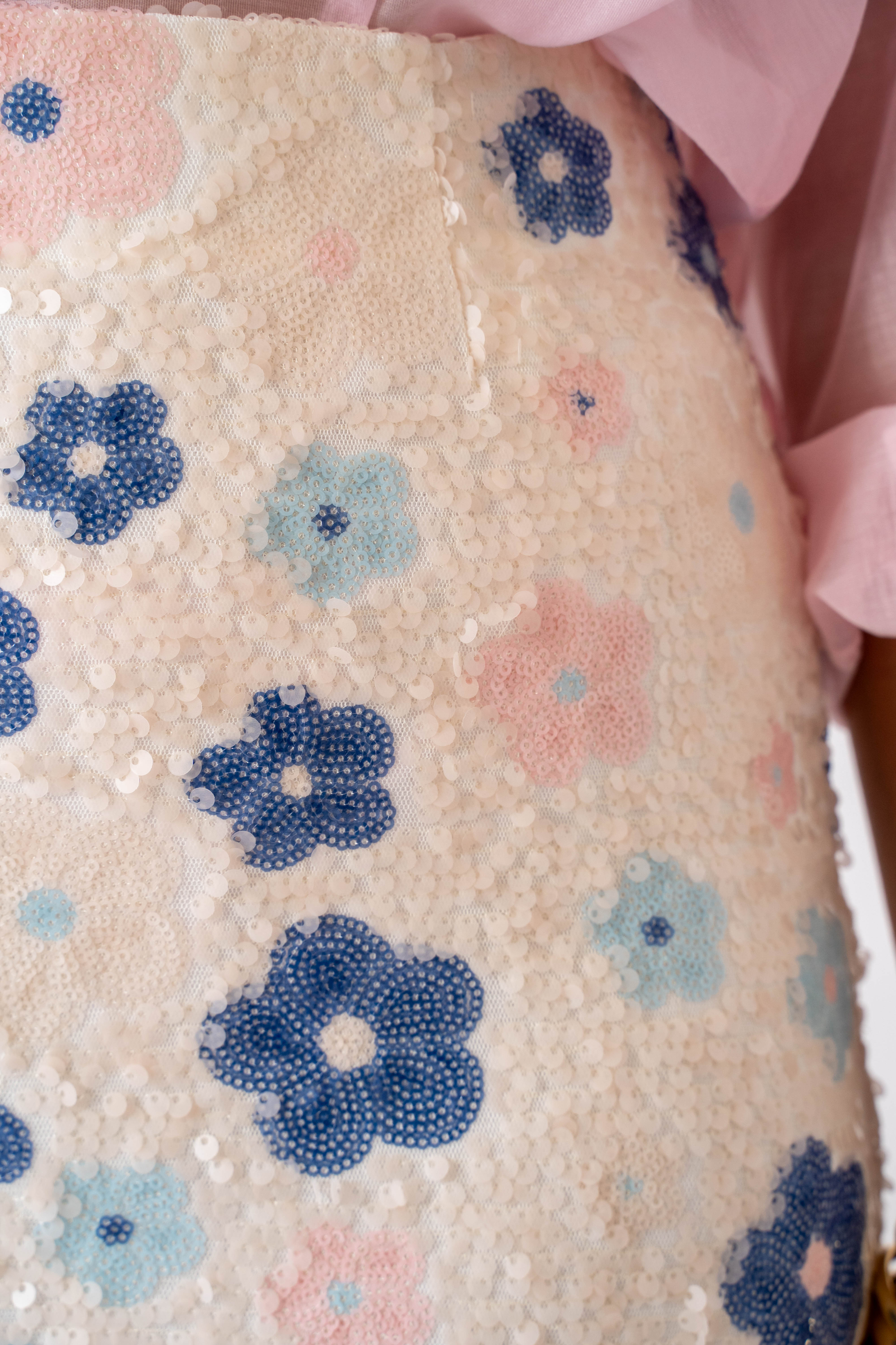 Pantagonna A Fiori Con Paillettes