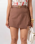 Pantagonna Brown Con Cintura