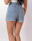 Pantagonna In Denim Orlo Sfrangiato - Stylish Moda