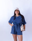 Coordinato Maglia Crop E Shorts