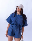 Coordinato Maglia Crop E Shorts
