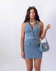 Mini Dress In Denim